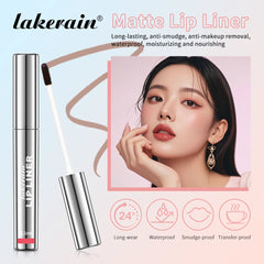Raavira VelvetEdge Precision Lip Tint – 12H Long-Wear Liner Gloss