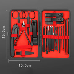 Raavira LuxeTrim 24-in-1 Nail Care Kit – Premium Stainless Steel Manicure & Pedicure Set with Travel Case