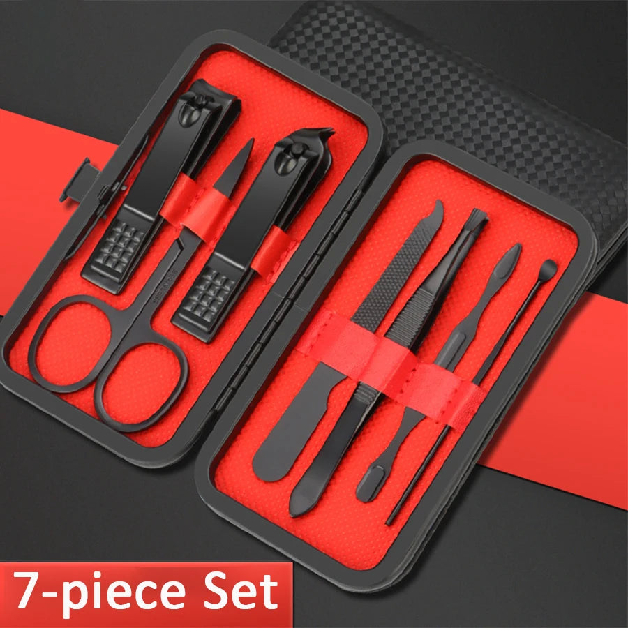 Raavira LuxeTrim 24-in-1 Nail Care Kit – Premium Stainless Steel Manicure & Pedicure Set with Travel Case