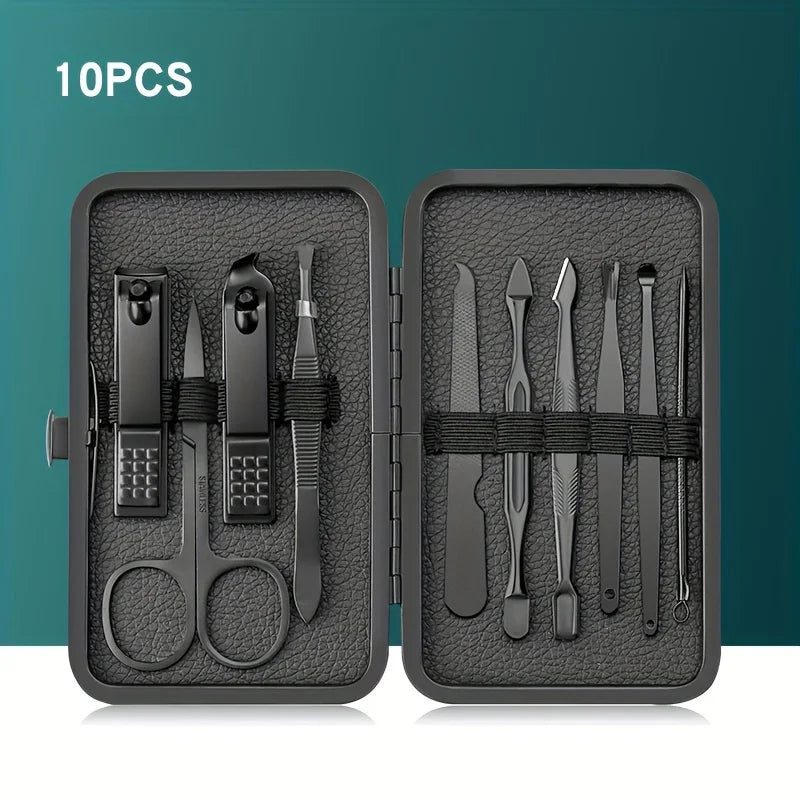 Raavira LuxeTrim 24-in-1 Nail Care Kit – Premium Stainless Steel Manicure & Pedicure Set with Travel Case